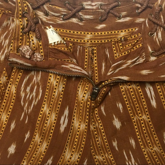 Free People Patola Ikat Lattice Shorts - Picture 5 of 8